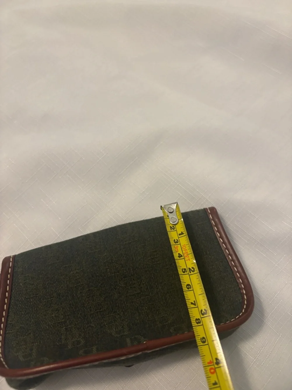 VTG Dooney & Bourke Rich Avocado Double Pocket Satchel & wallet leather trim - Picture 14 of 14